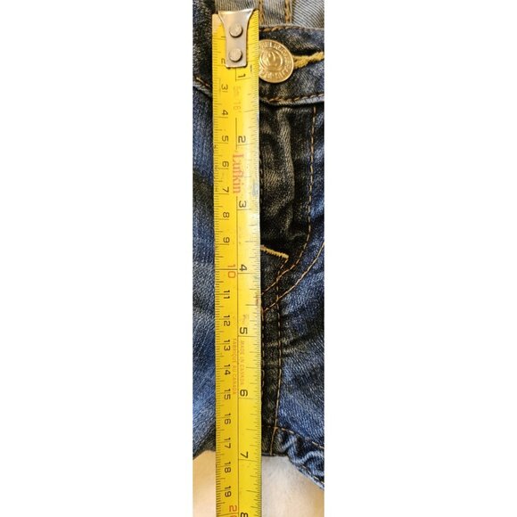 True Religion Womens Knee Length Shorts Medium Wash Size 27 Low Rise - Picture 8 of 14